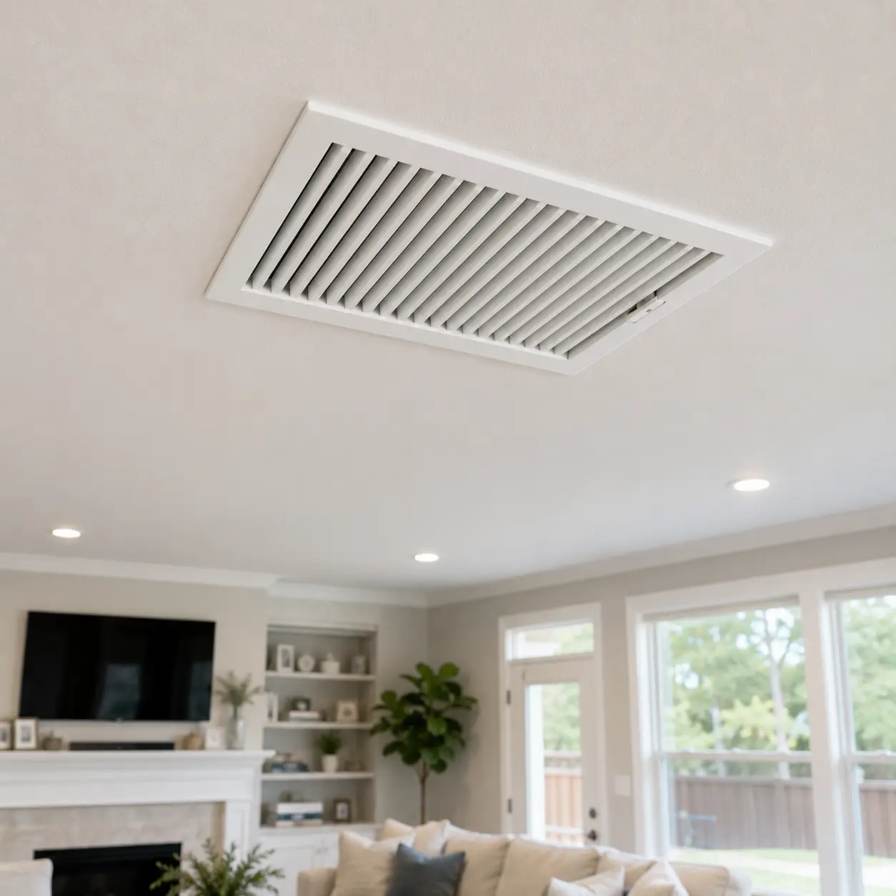 Fresh indoor air after air vent cleaning service