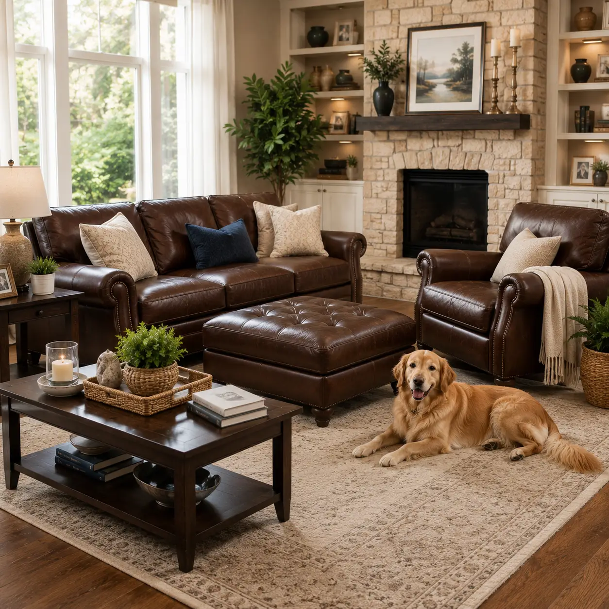 Leather furniture conditioning and cleaning in Spring Texas