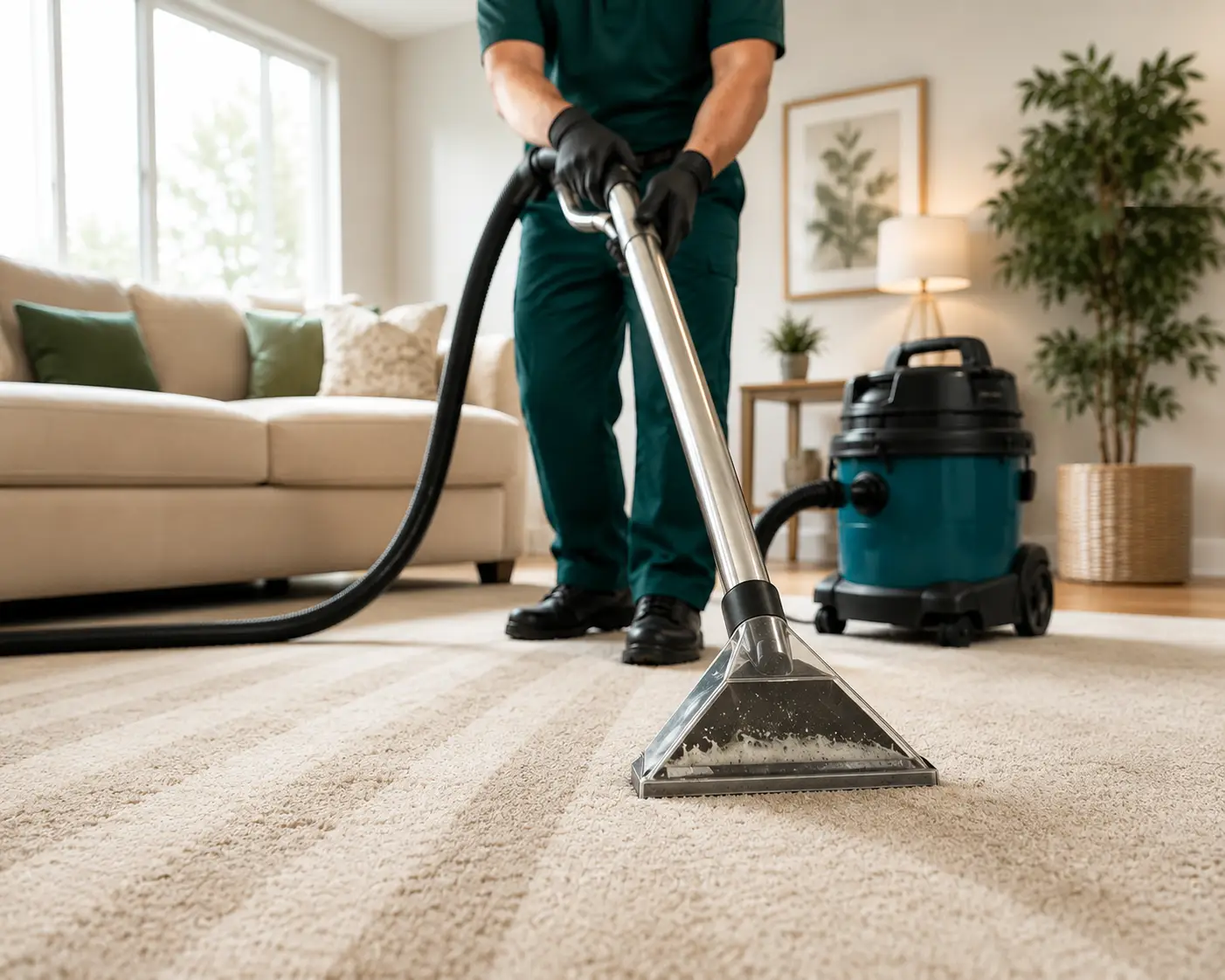 Professional carpet cleaning service