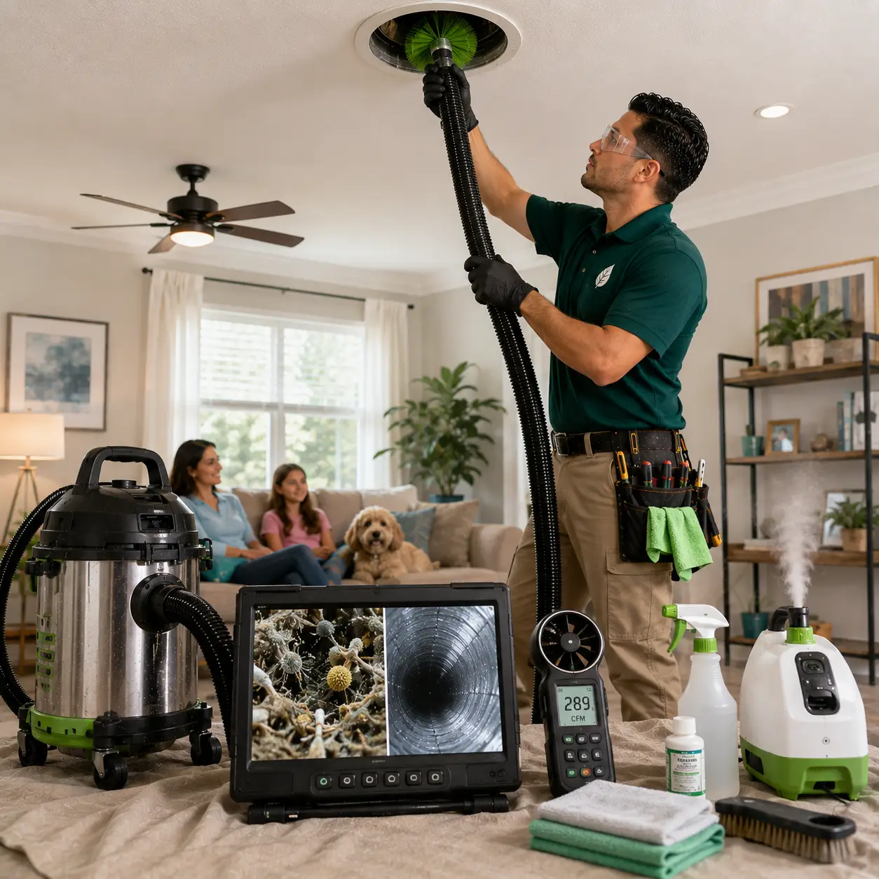 Standard air vent cleaning for allergy relief in Spring Texas